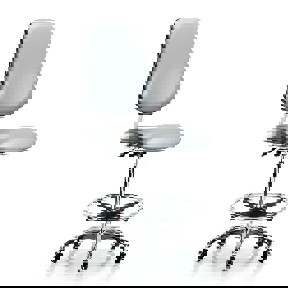 Task Chair: Vinyl, Sterling