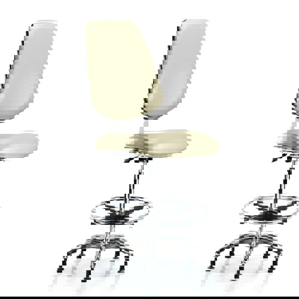 Task Chair: Vinyl, Adobe White