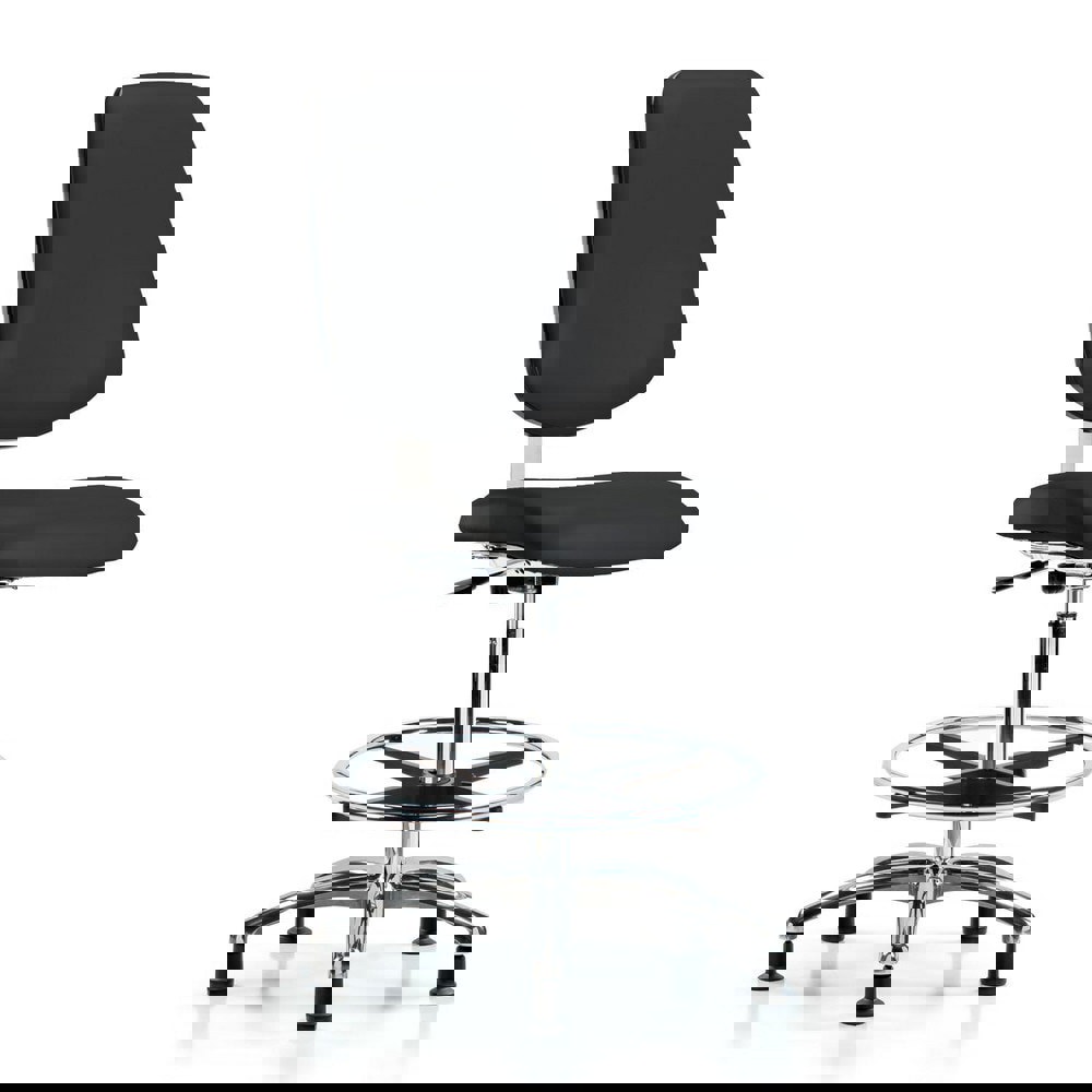 Task Chair: Vinyl, Black