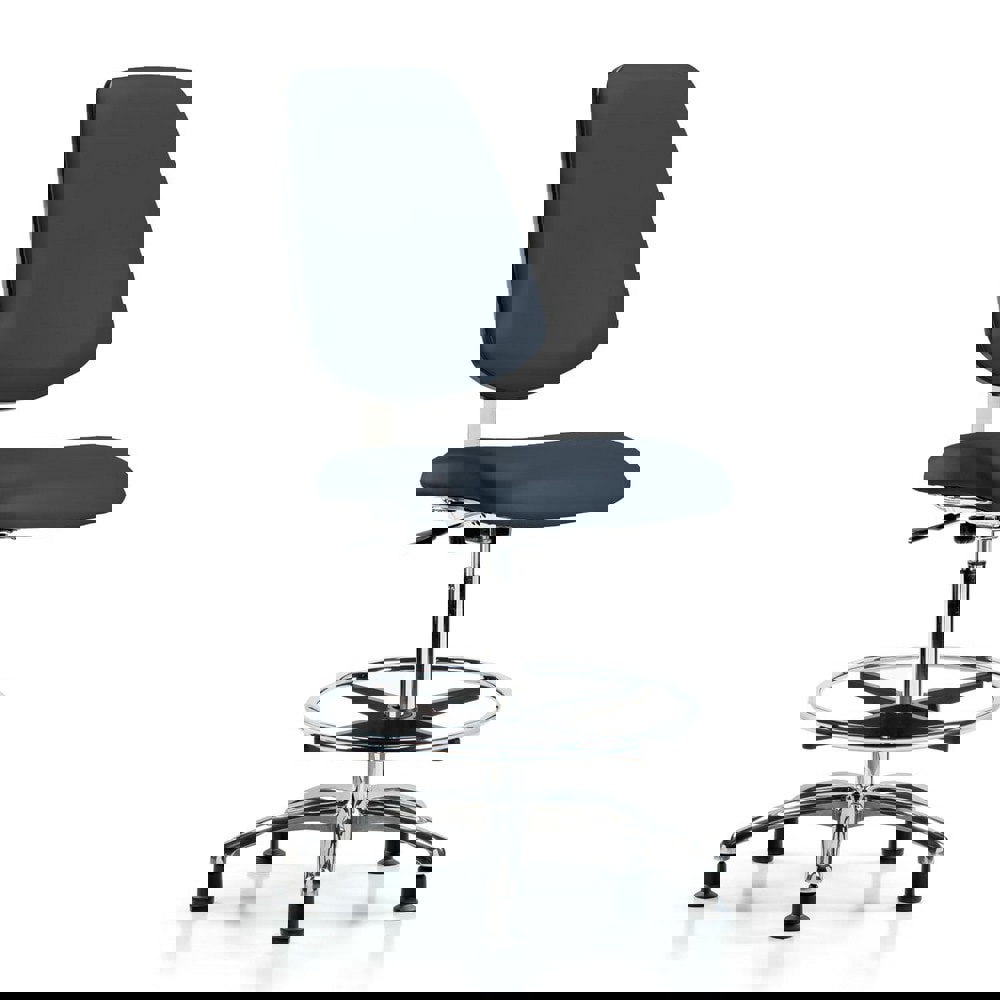 Task Chair: Vinyl, Imperial Blue