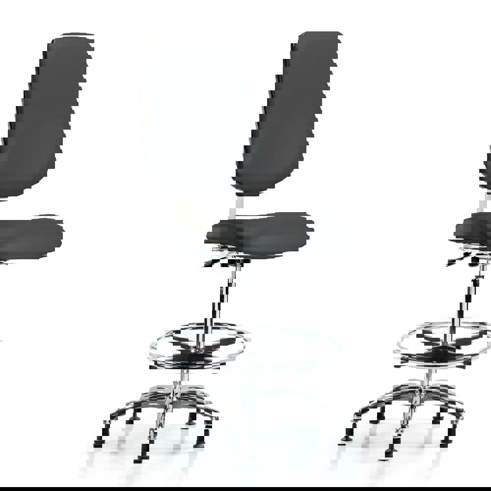 Task Chair: Vinyl, Charcoal