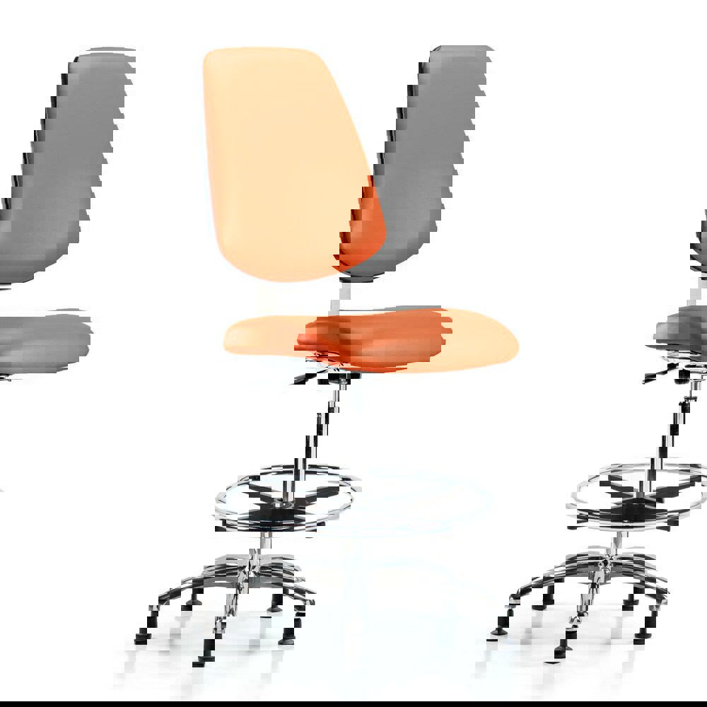 Task Chair: Vinyl, Orange Kist