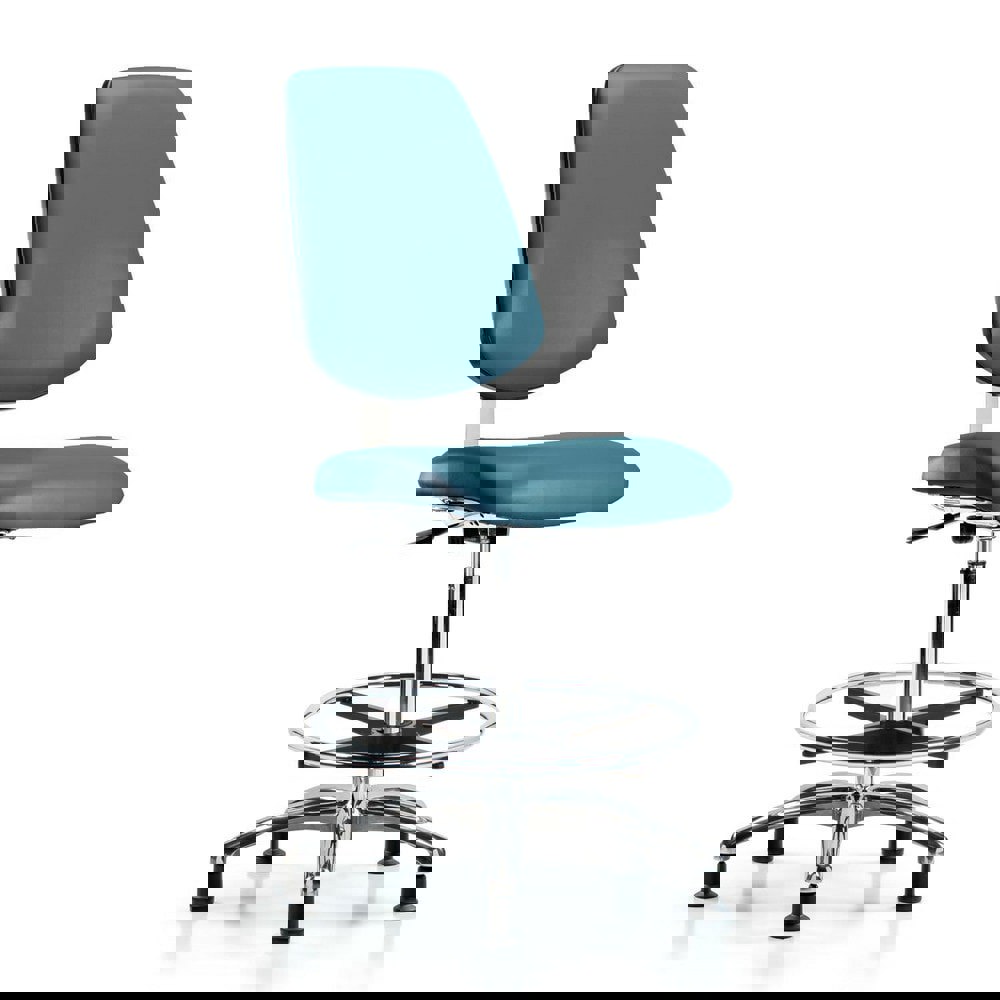 Task Chair: Vinyl, Marine Blue