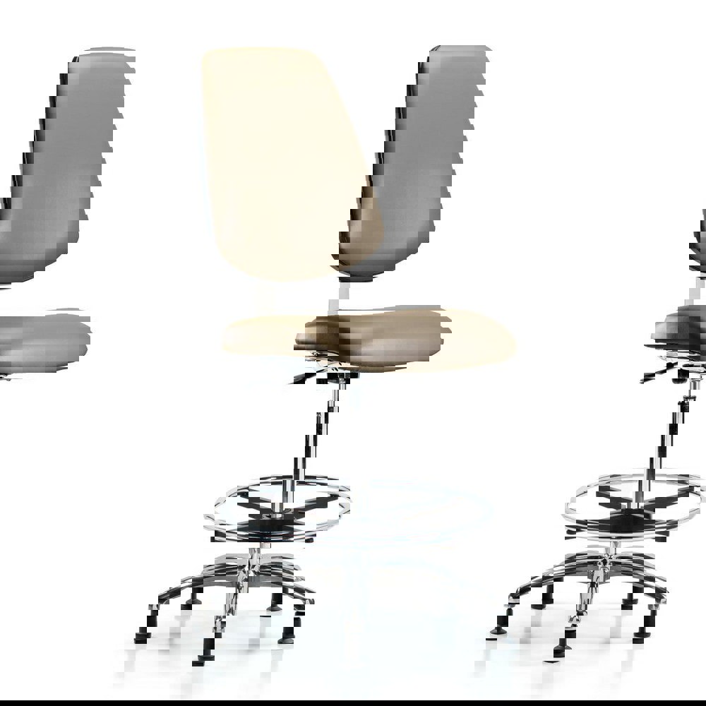 Task Chair: Vinyl, Taupe