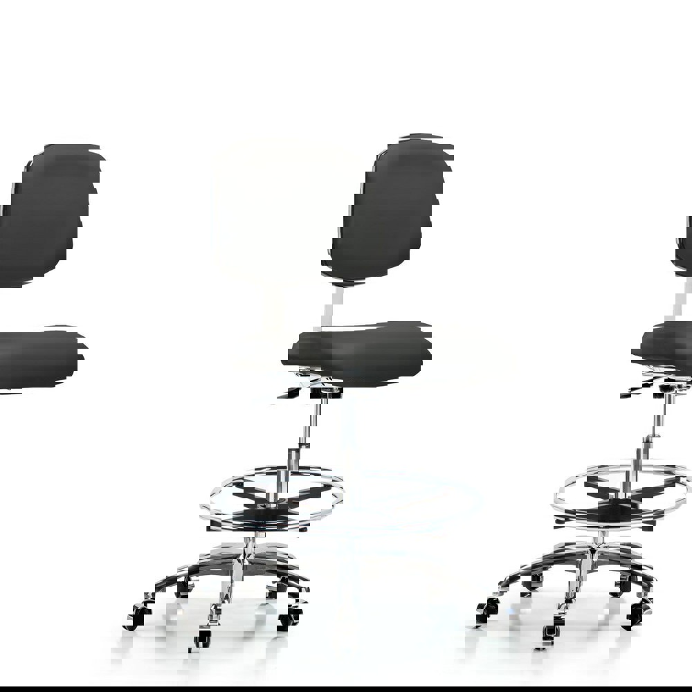 Task Chair: Vinyl, Charcoal