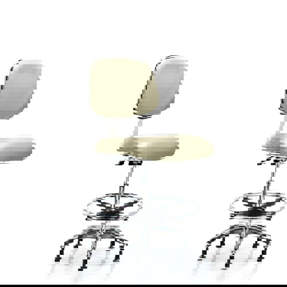 Task Chair: Vinyl, Adobe White