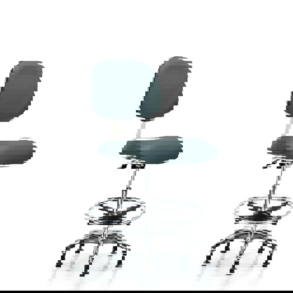 Task Chair: Vinyl, Colonial Blue