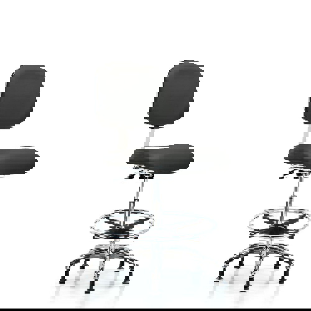 Task Chair: Vinyl, Charcoal