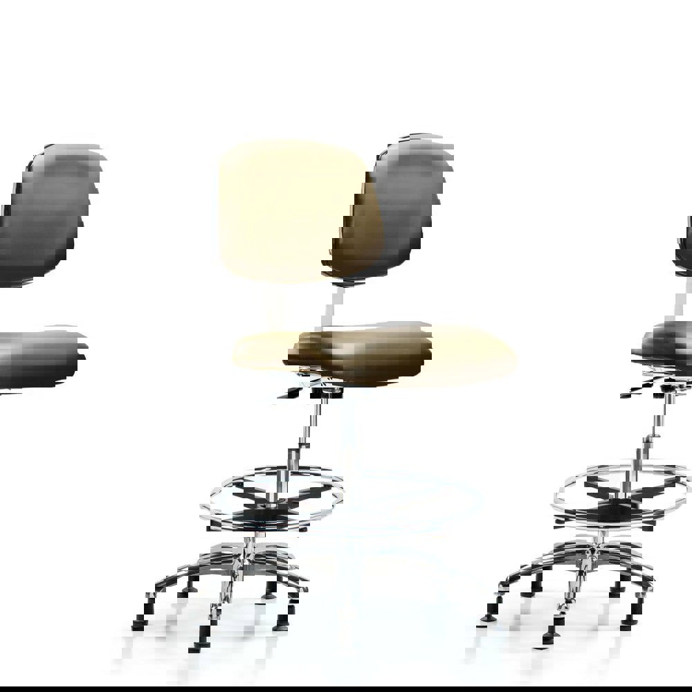 Task Chair: Vinyl, Taupe