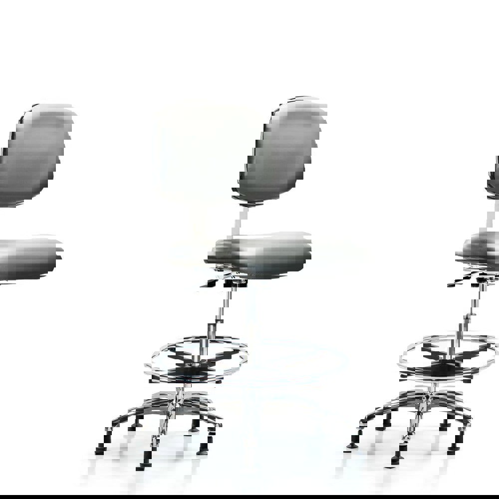 Task Chair: Vinyl, Sterling