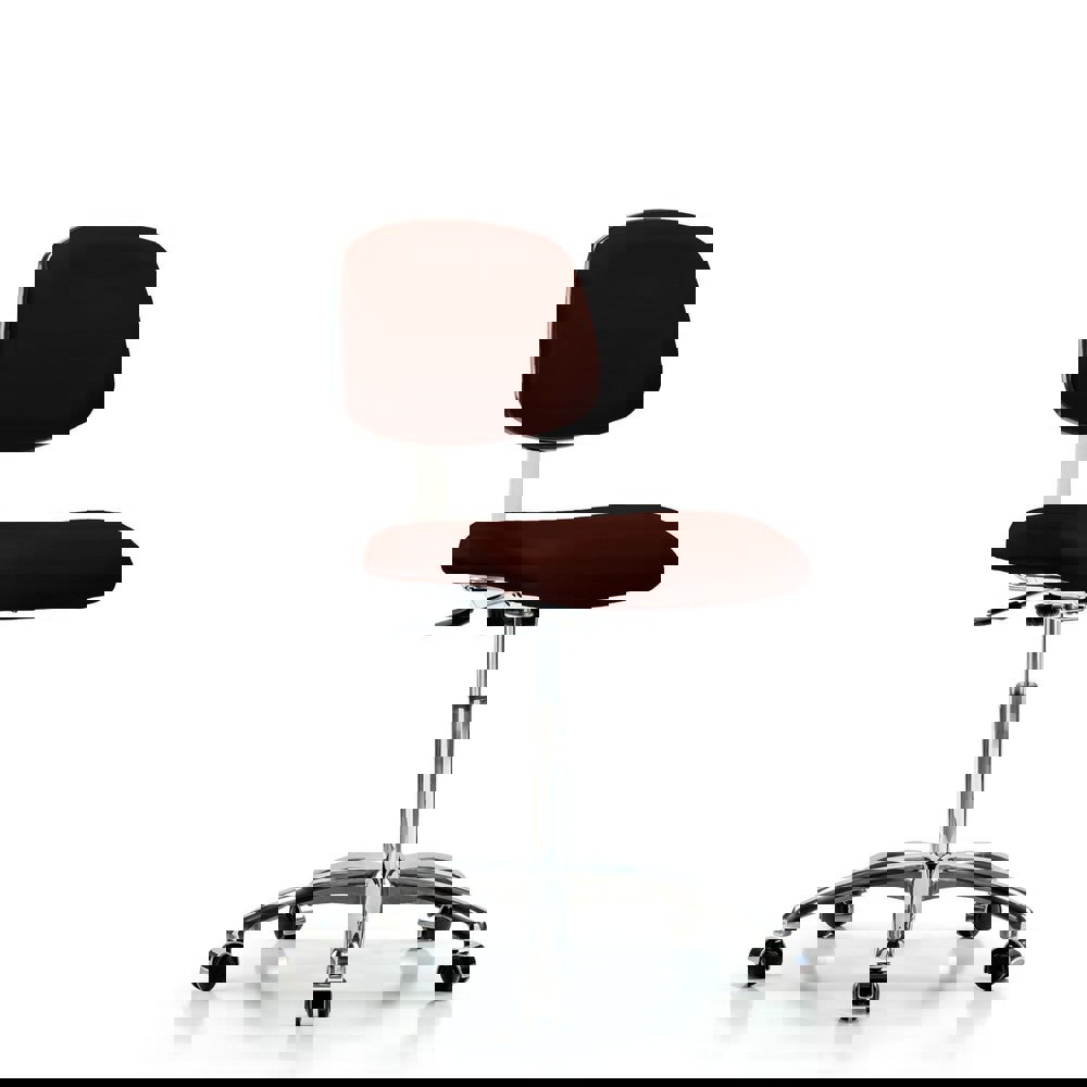 Task Chair: Vinyl, Burgundy