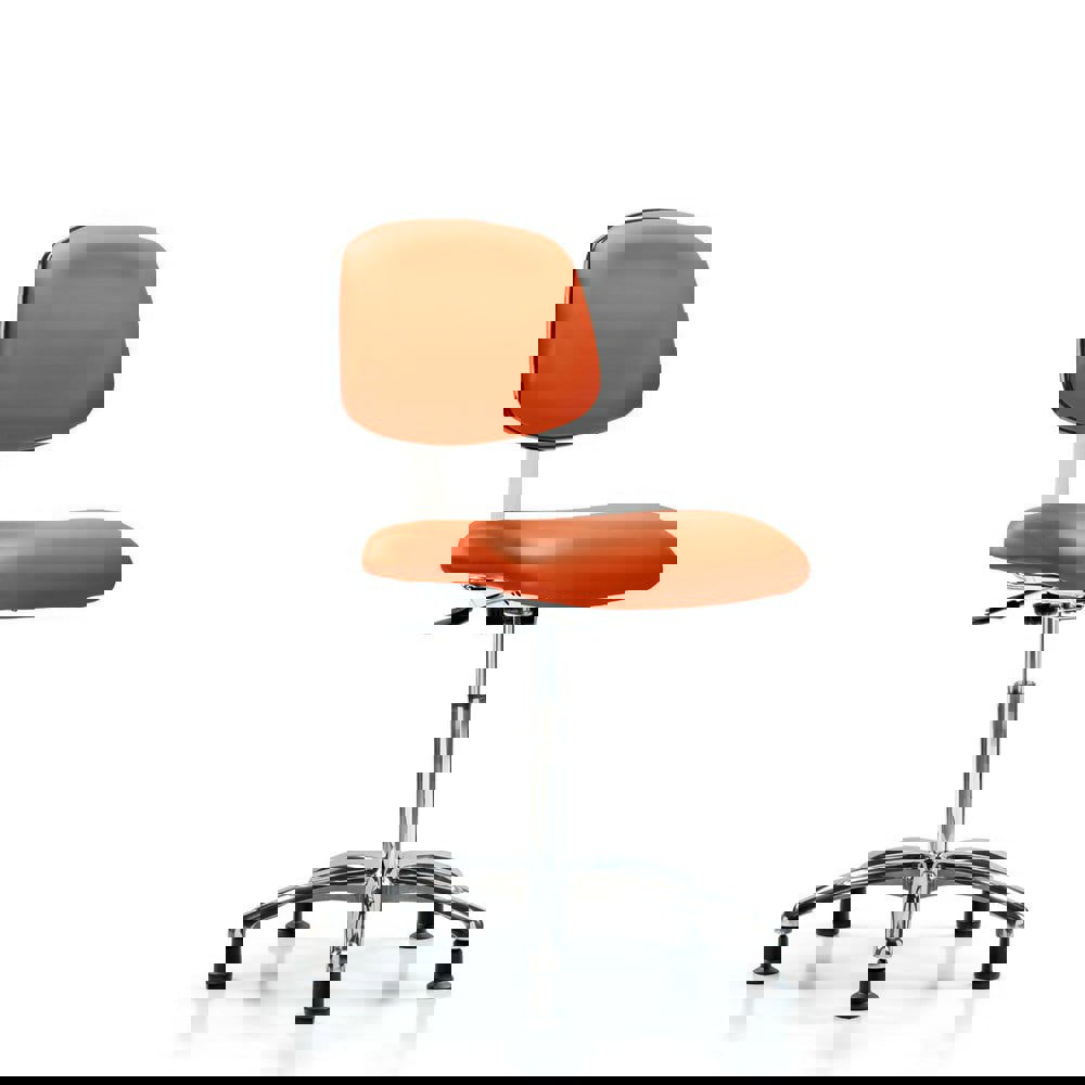 Task Chair: Vinyl, Orange Kist