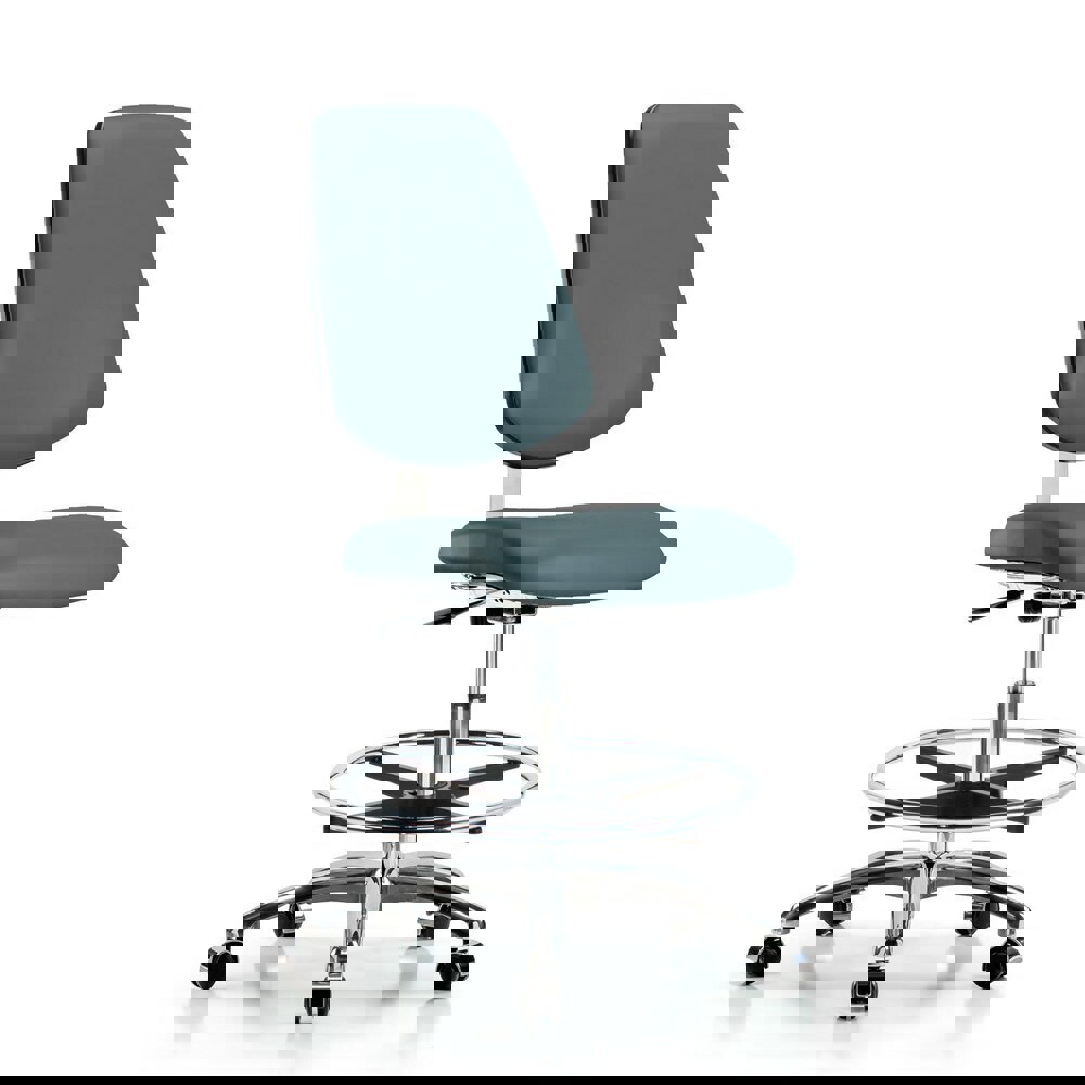 Task Chair: Vinyl, Colonial Blue