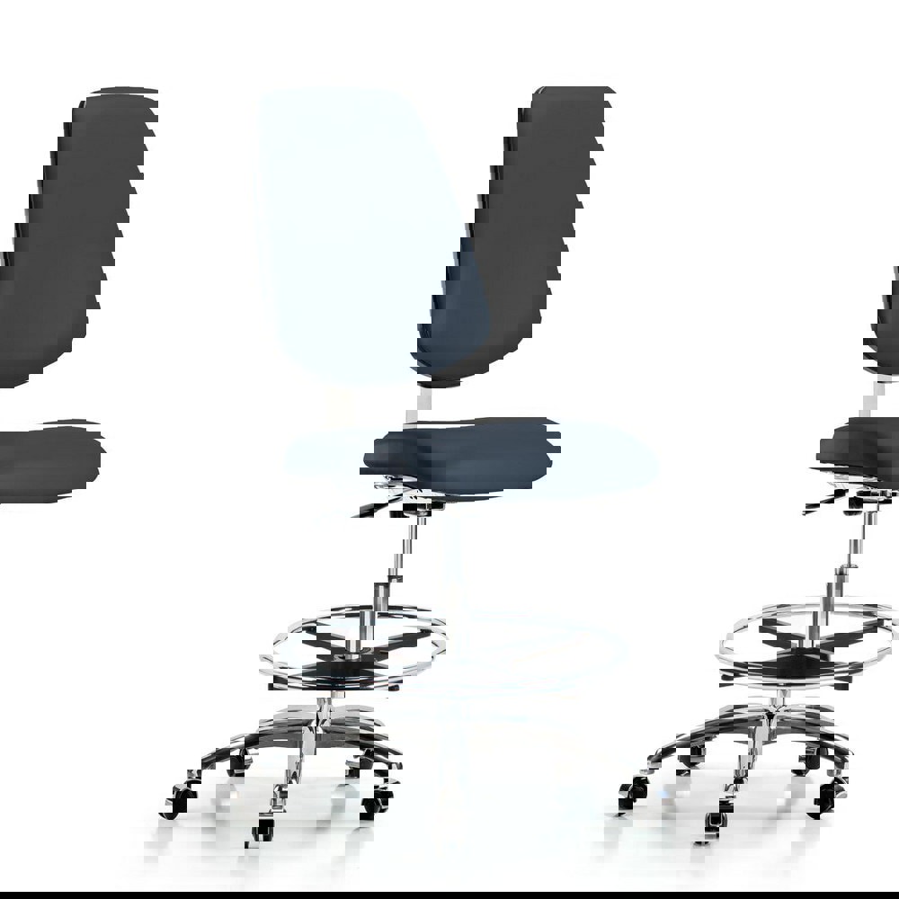 Task Chair: Vinyl, Imperial Blue