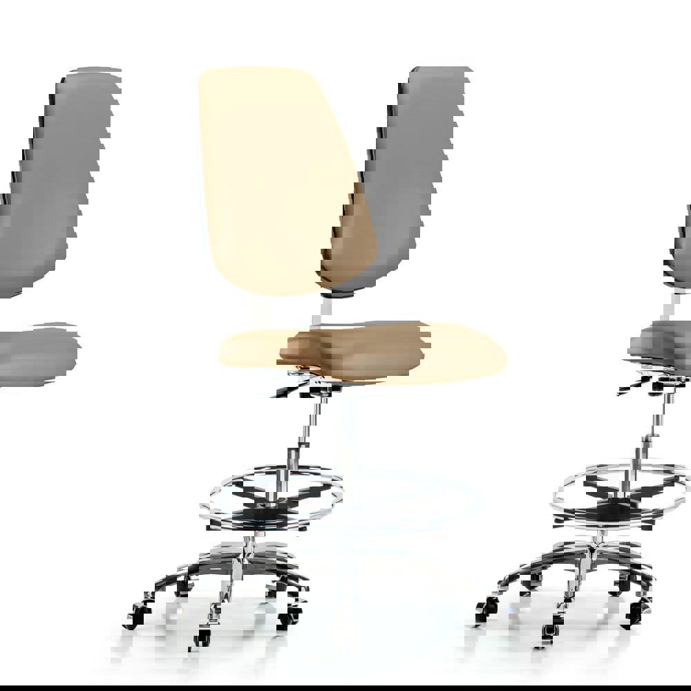 Task Chair: Vinyl, Taupe