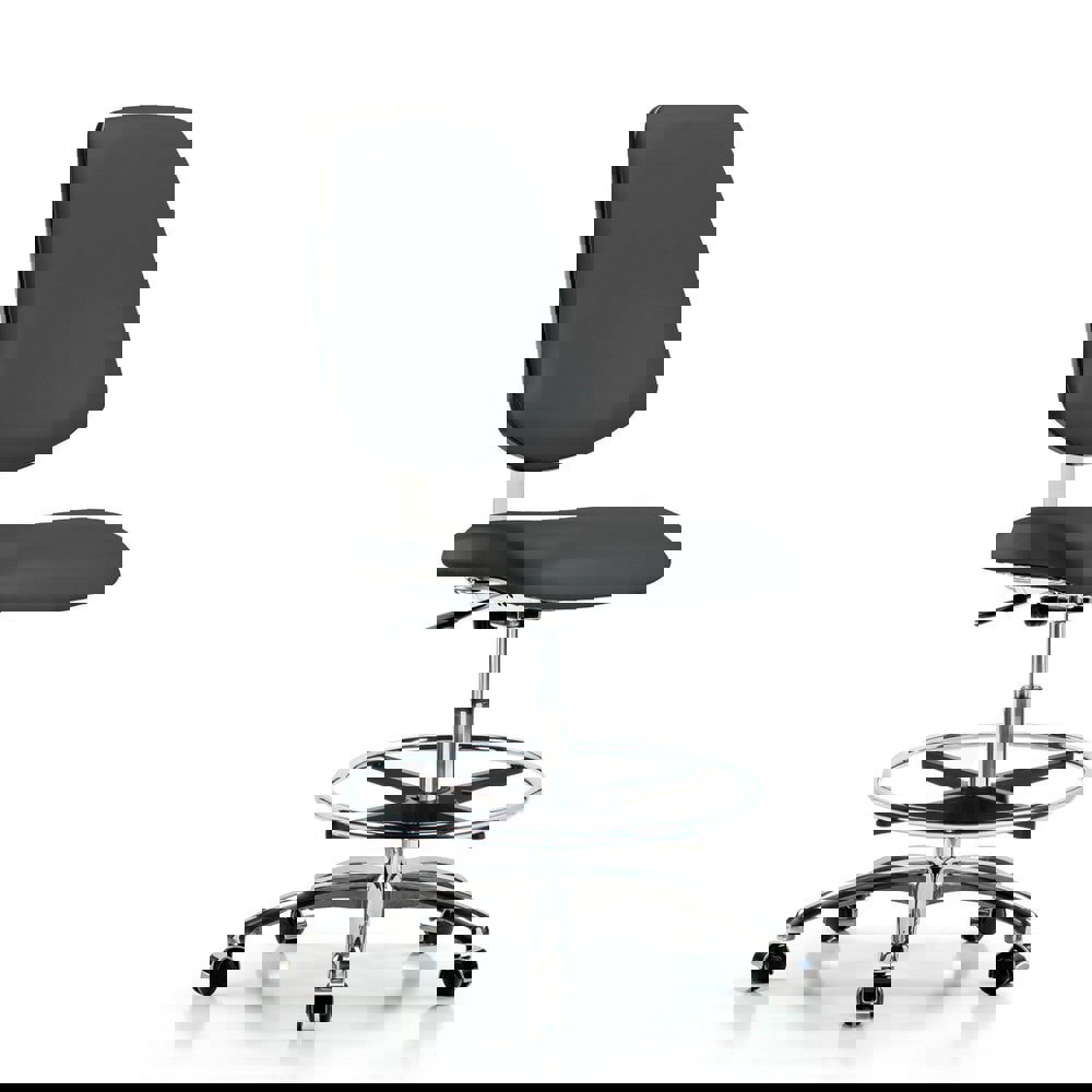 Task Chair: Vinyl, Charcoal