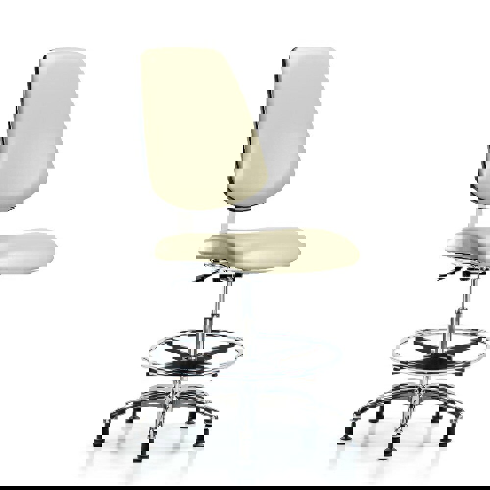 Task Chair: Vinyl, Adobe White