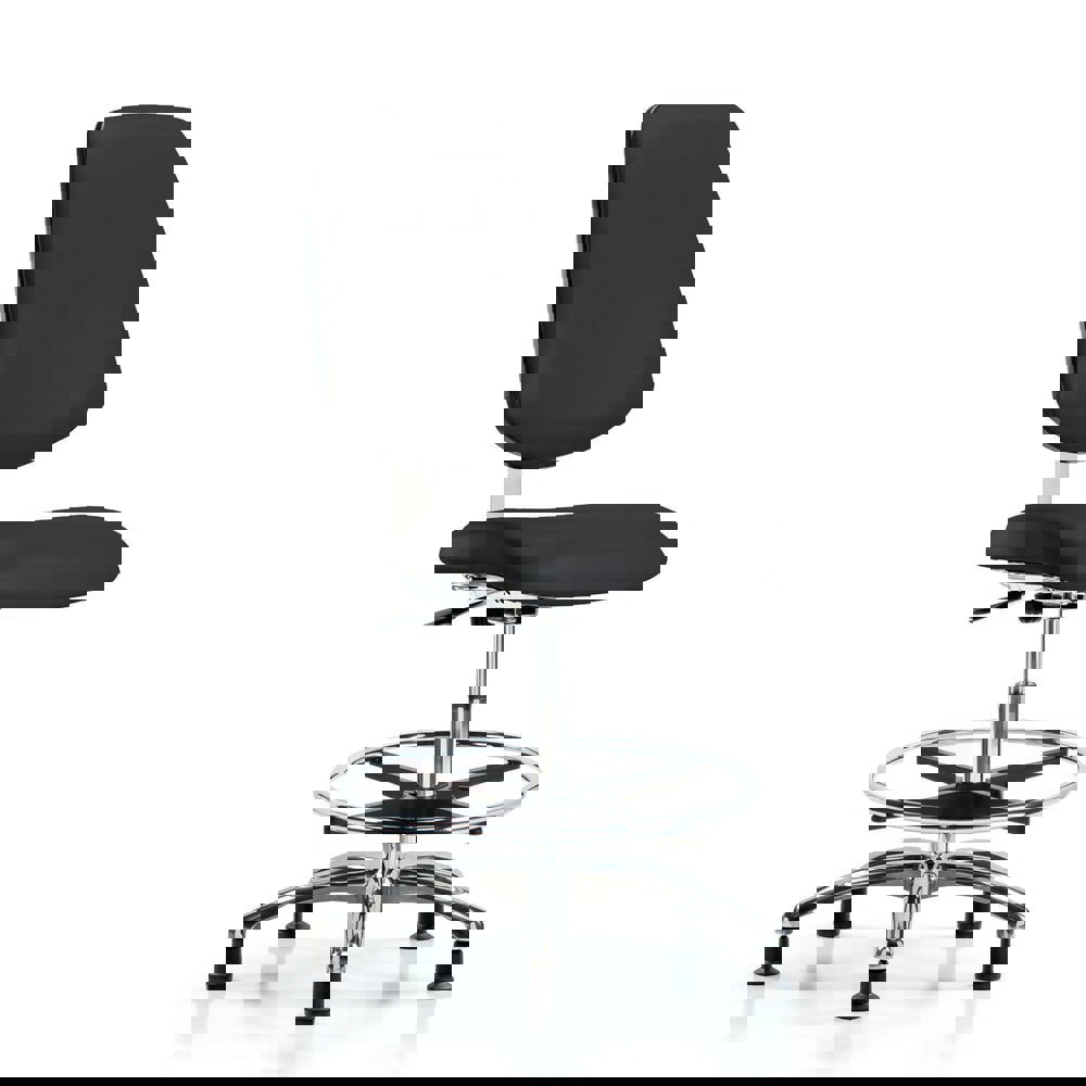 Task Chair: Vinyl, Black