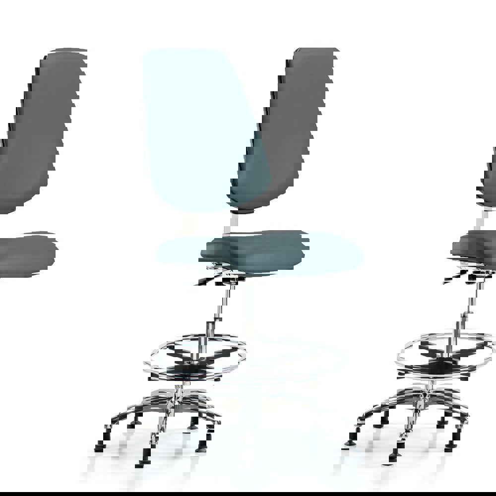 Task Chair: Vinyl, Colonial Blue