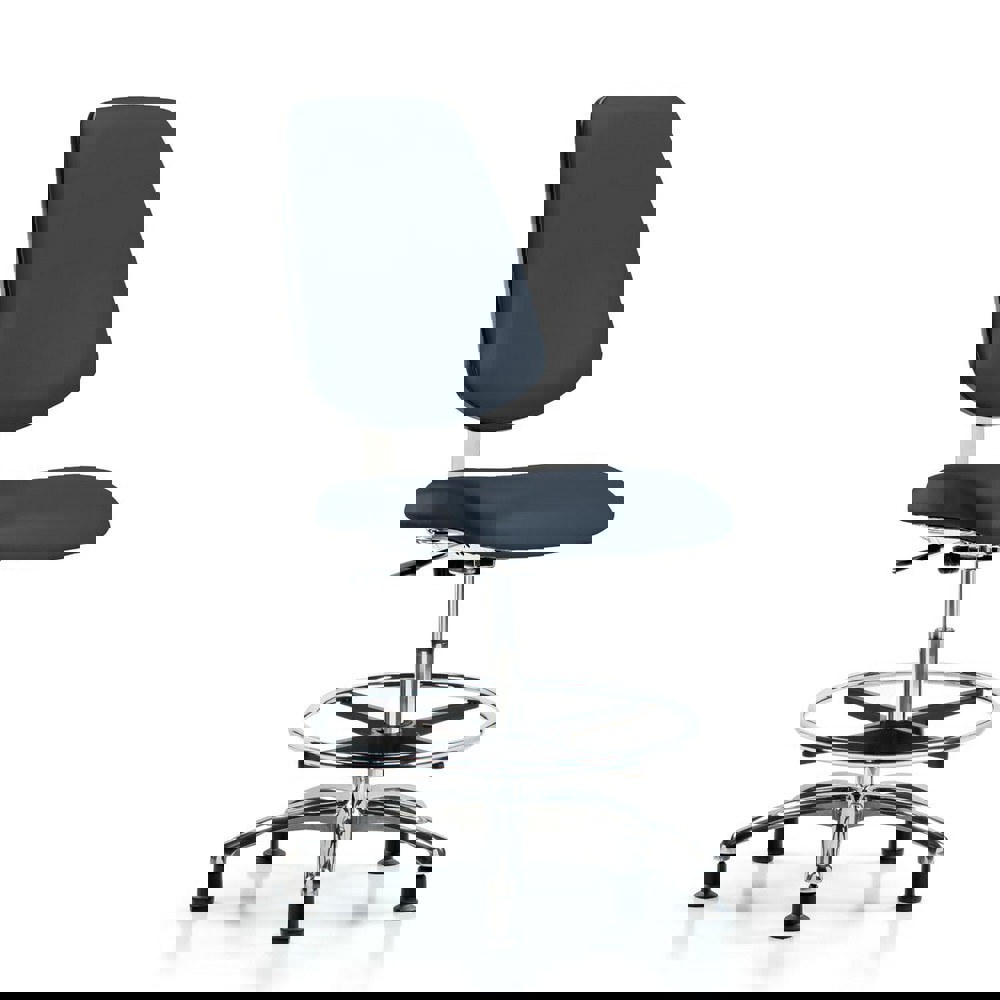 Task Chair: Vinyl, Imperial Blue