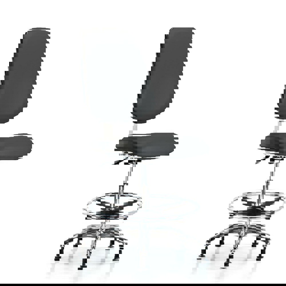 Task Chair: Vinyl, Charcoal