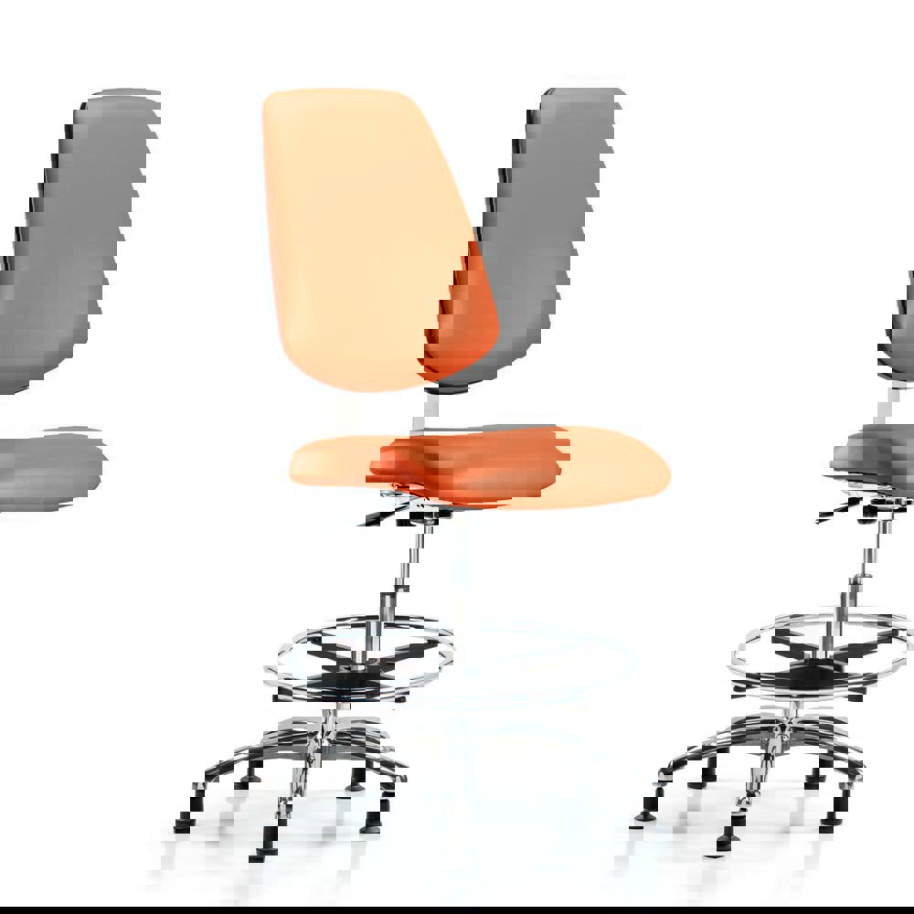 Task Chair: Vinyl, Orange Kist