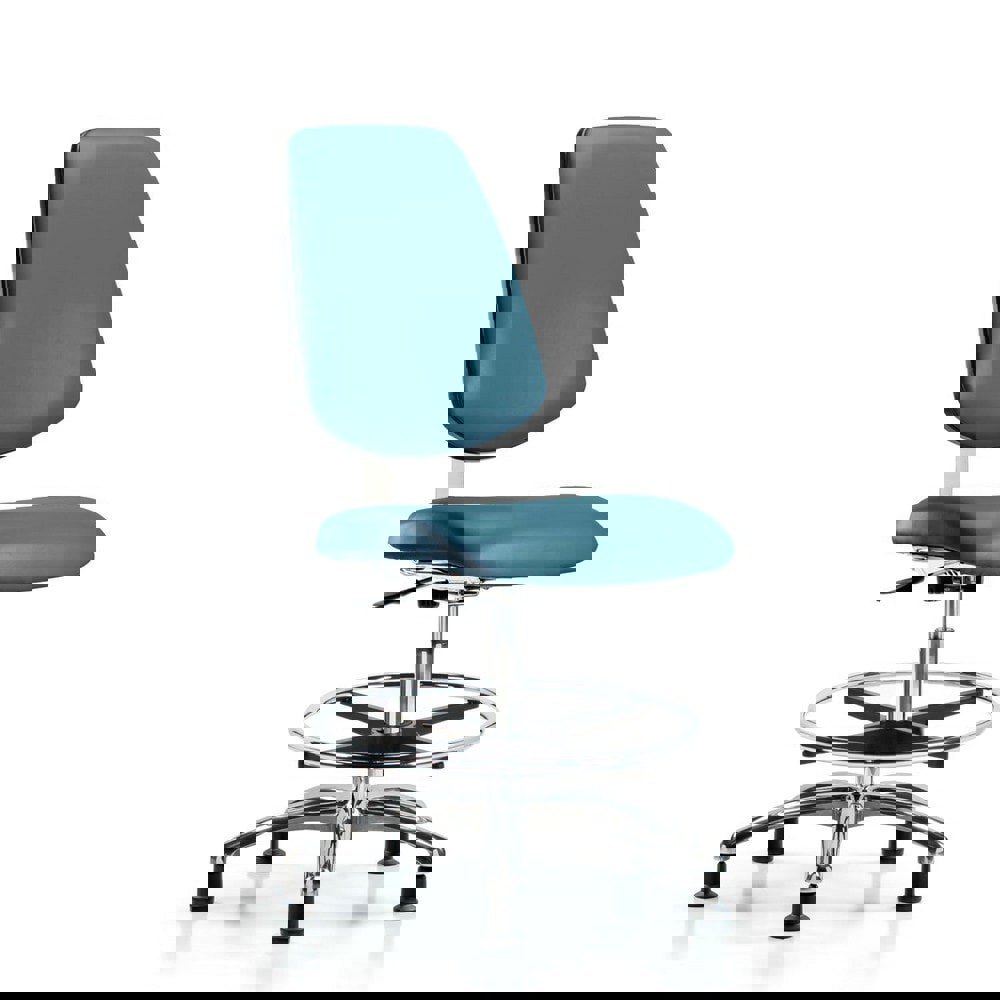 Task Chair: Vinyl, Marine Blue