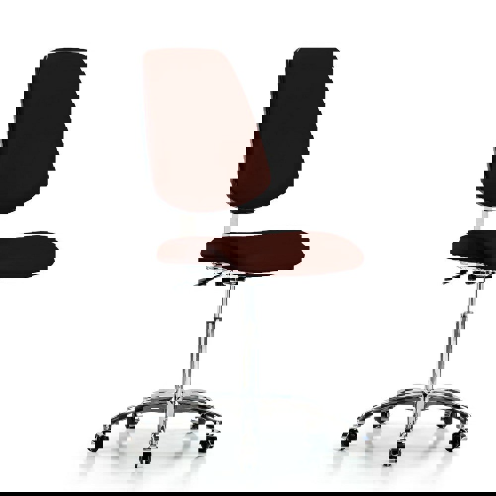 Task Chair: Vinyl, Burgundy