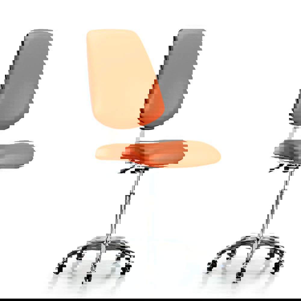 Task Chair: Vinyl, Orange Kist