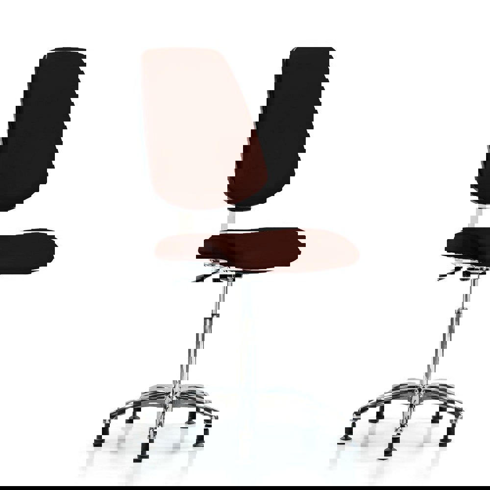 Task Chair: Vinyl, Burgundy