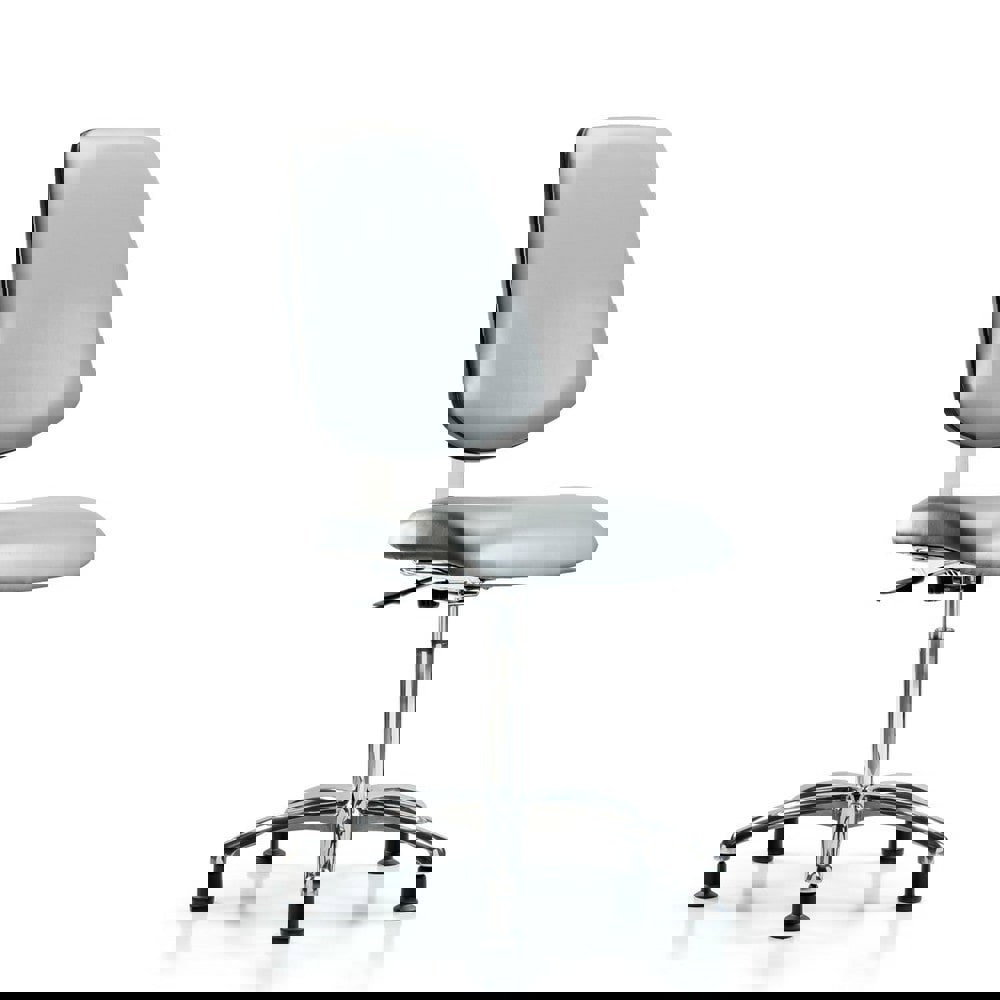 Task Chair: Vinyl, Sterling