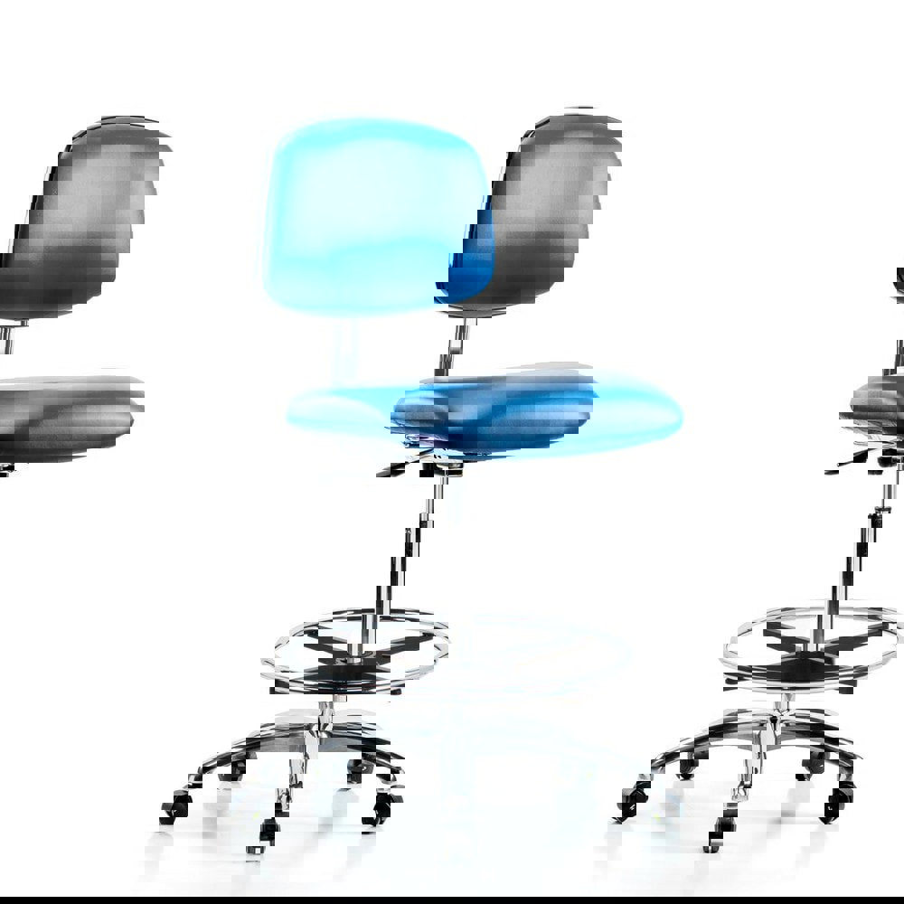 Task Chair: ESD Vinyl, Blue