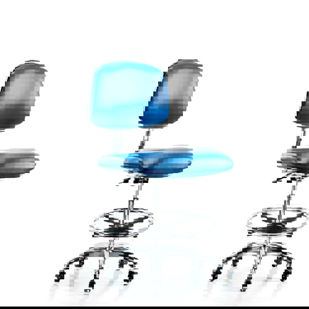 Task Chair: ESD Vinyl, Blue