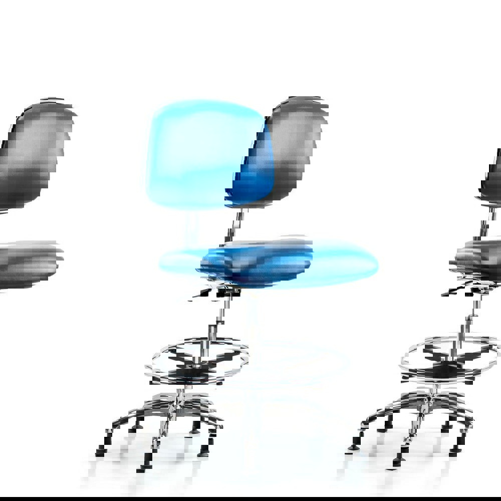 Task Chair: ESD Vinyl, Blue