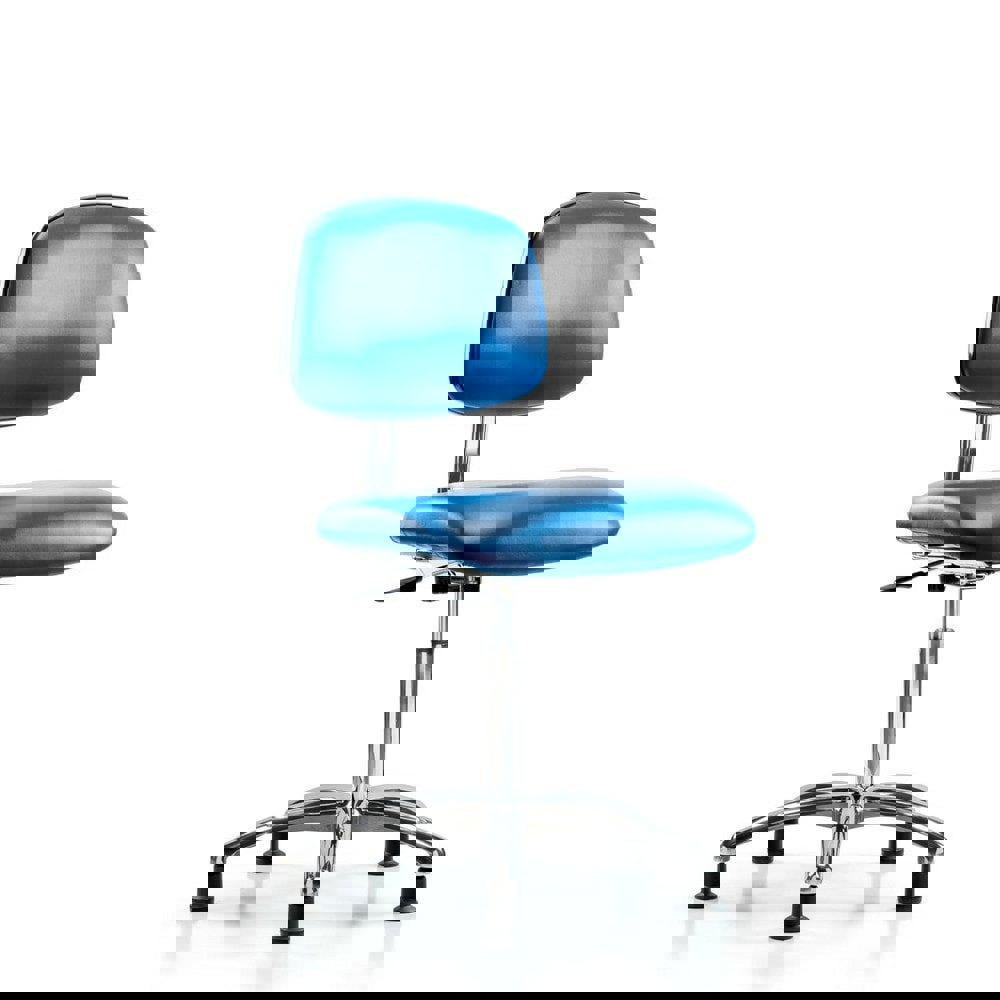 Task Chair: ESD Vinyl, Blue