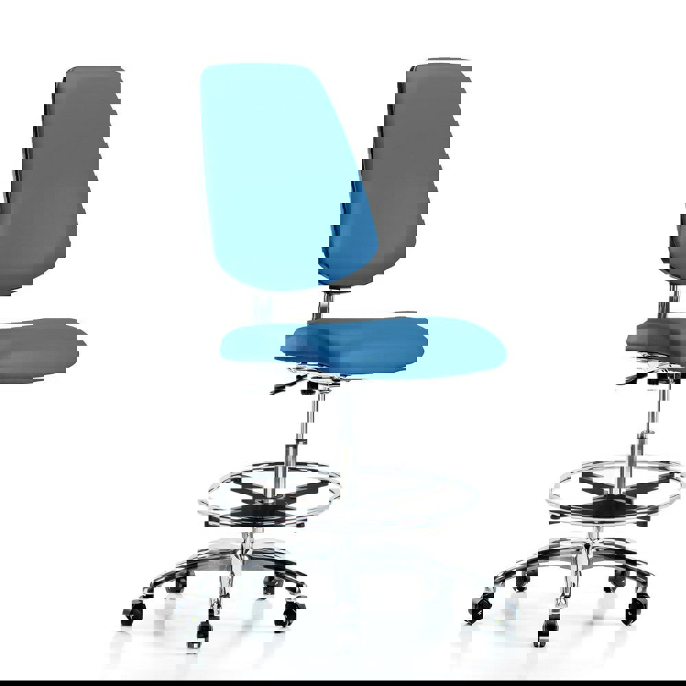 Task Chair: ESD Vinyl, Blue