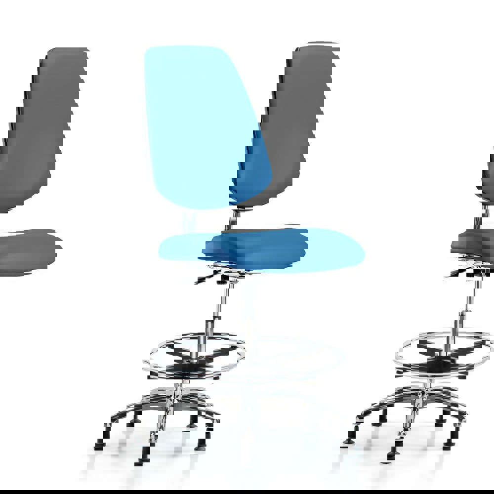 Task Chair: ESD Vinyl, Blue