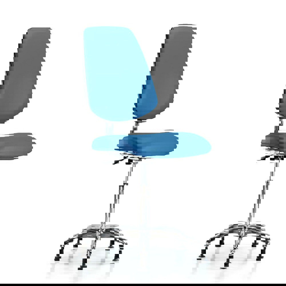 Task Chair: ESD Vinyl, Blue