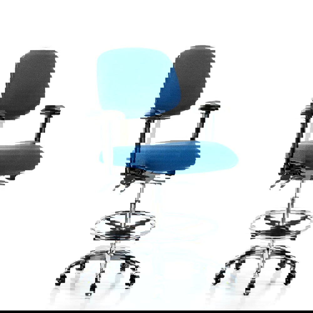 Task Chair: Conductive Cloth, Blue