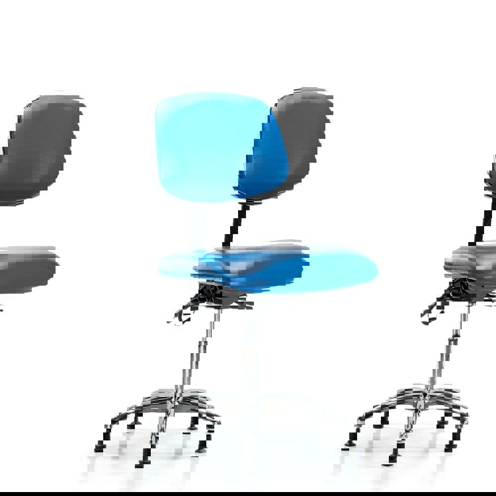 Task Chair: ESD Vinyl, Blue