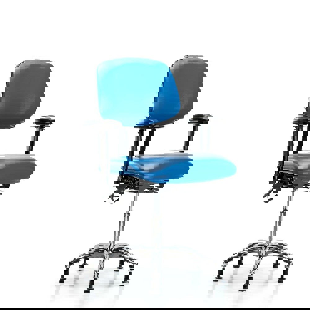 Task Chair: ESD Vinyl, Blue