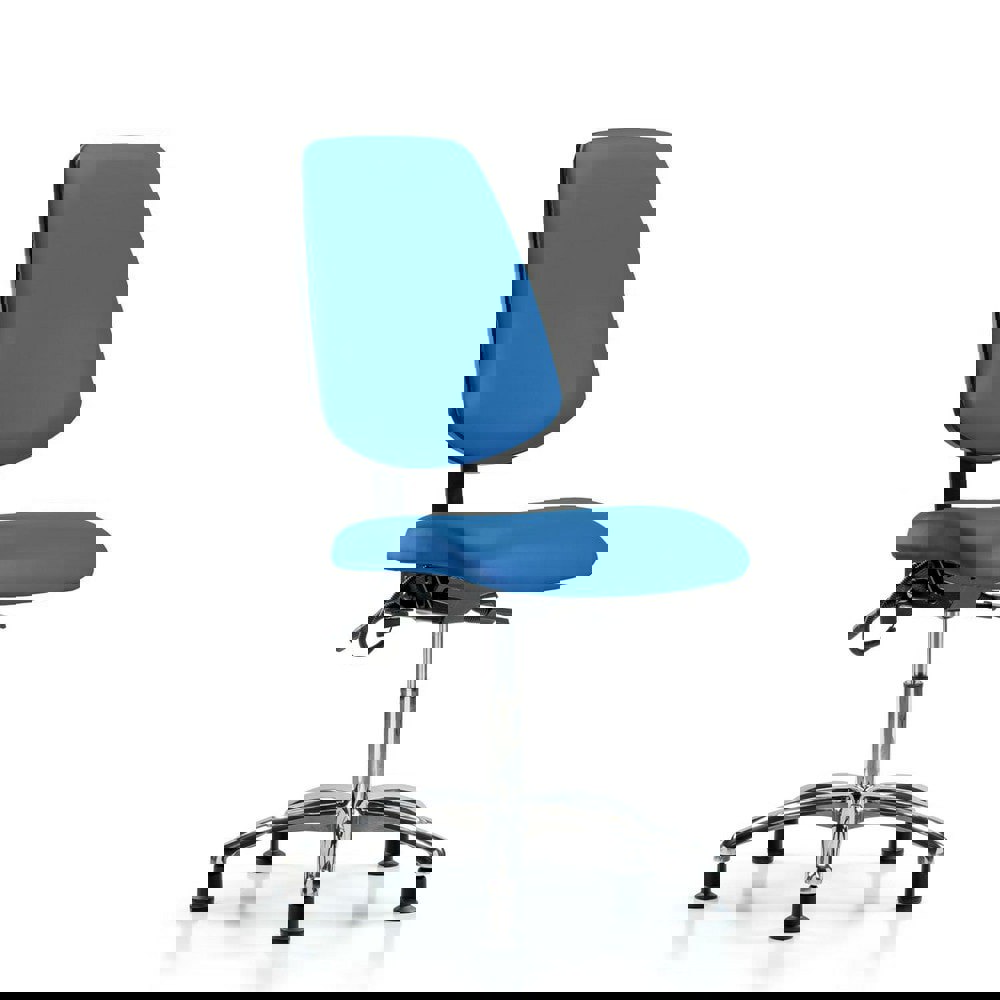 Task Chair: ESD Vinyl, Blue