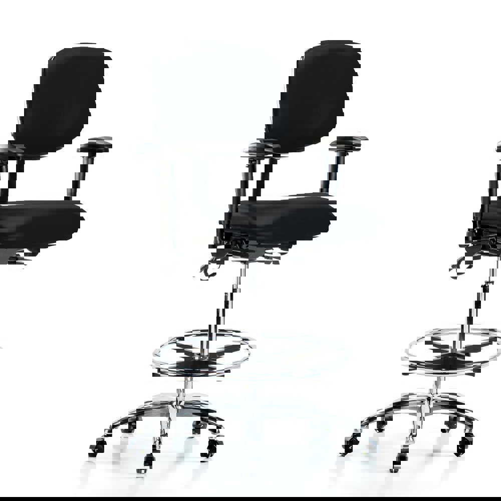 Task Chair: ESD Vinyl, Black