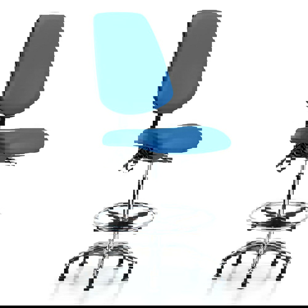 Task Chair: ESD Vinyl, Blue