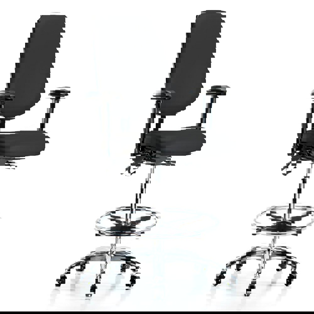 Task Chair: ESD Vinyl, Black