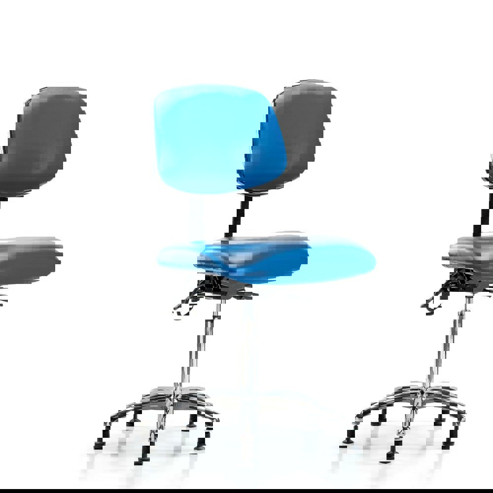 Task Chair: ESD Vinyl, Blue