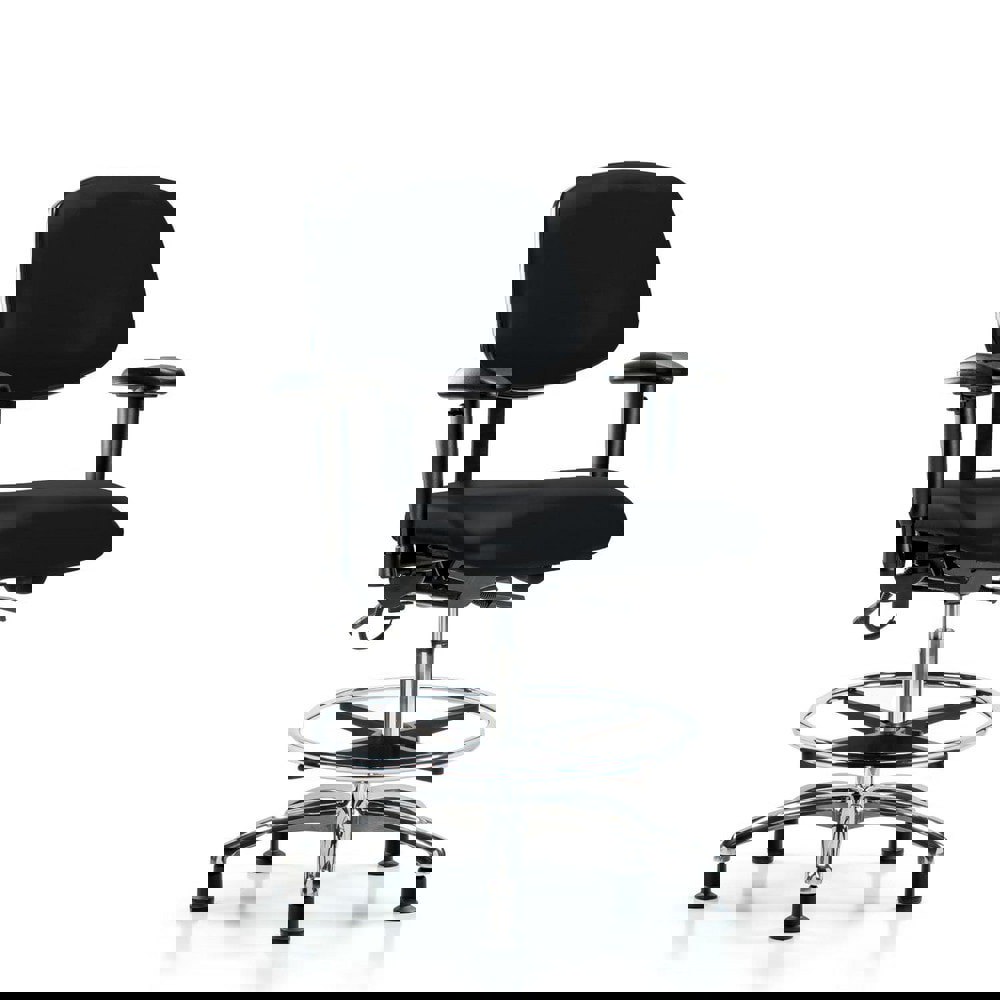 Task Chair: ESD Vinyl, Black