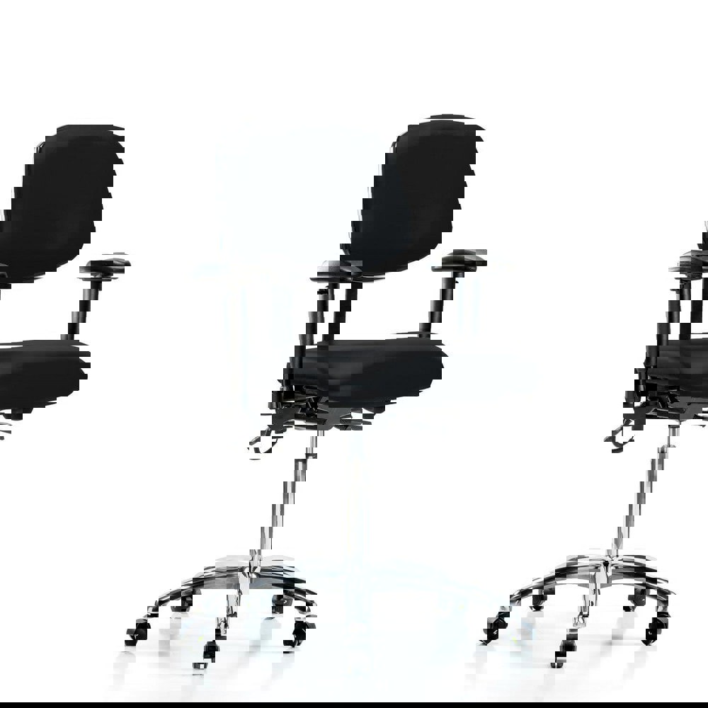 Task Chair: ESD Vinyl, Black