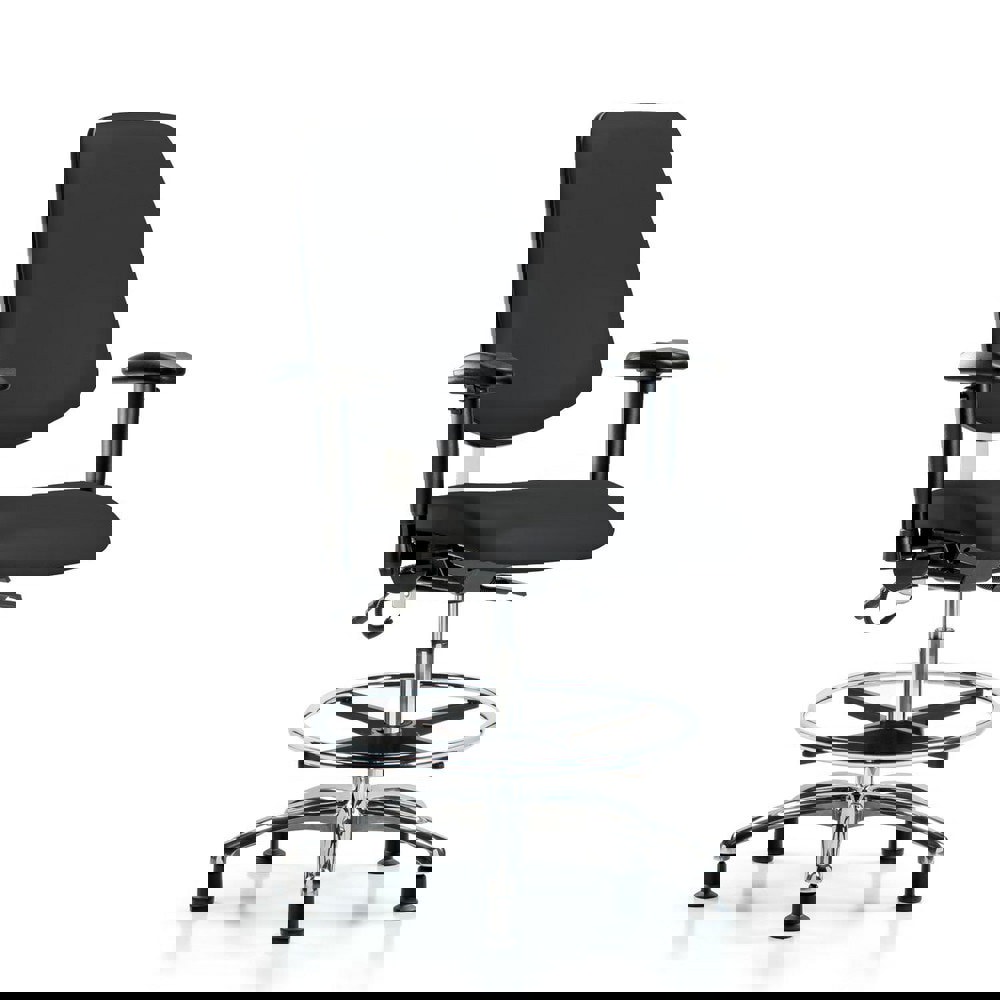 Task Chair: ESD Vinyl, Black