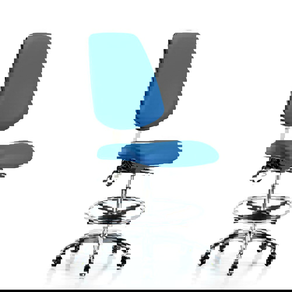 Task Chair: ESD Vinyl, Blue